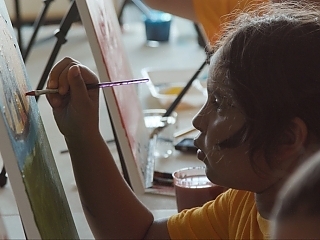 Focused-Camper-Painting